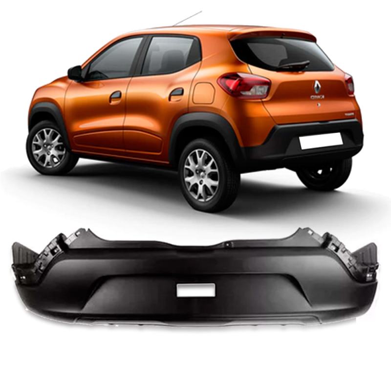 Parachoque Traseiro Kwid 2017 A 2021 Preto Texturizado(c67849)