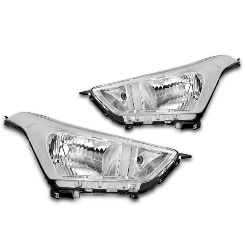 Farol Creta 2017 A 2021 Lado Esquerdo Cromado Regulador Manual (c060998)