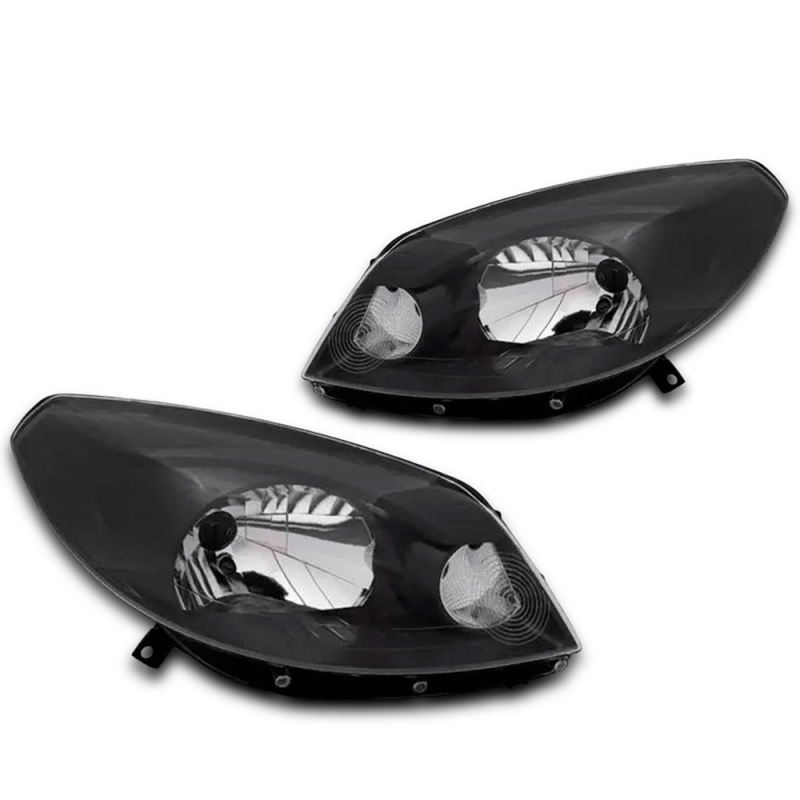 Farol Sandero 2012 A 2014 Lado Esquerdo Masc Negra (r22493)