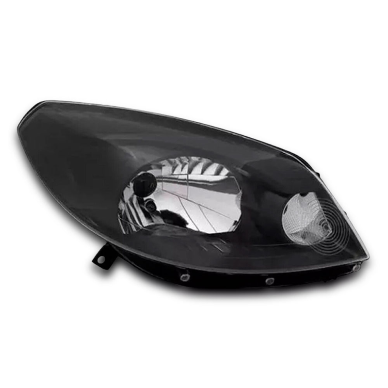 Farol Sandero 2012 A 2014 Lado Esquerdo Masc Negra (r22493)