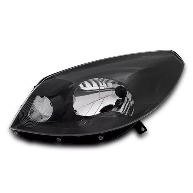Farol Sandero 2012 A 2014 Lado Esquerdo Masc Negra (r22493)