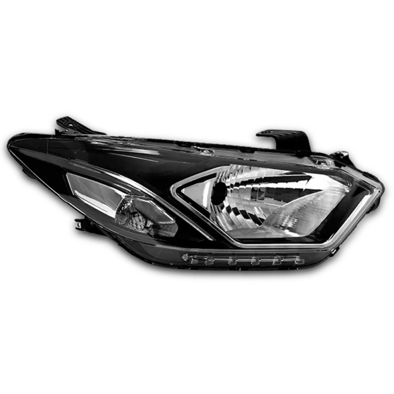 Farol Onix Prisma 2017 A 2020 Lado Direito Friso Cromado Com Led (r28686) (c057936)