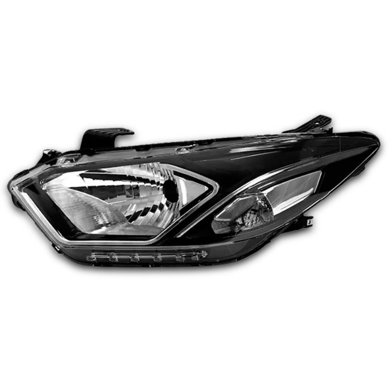 Farol Onix Prisma 2017 A 2020 Lado Direito Friso Cromado Com Led (r28686) (c057936)