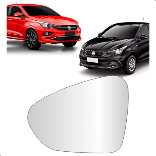 Lente Do Retrovisor Com Base Original Argo Cronos 2017 A 2022 Lado Esquerdo (sl859e)