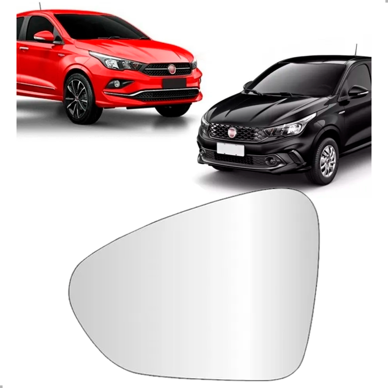 Lente Do Retrovisor Com Base Original Argo Cronos 2017 A 2022 Lado Esquerdo (sl859e)