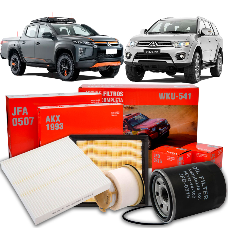 Kit Revisao Mitsubishi L200 Gl New Triron Gls Outdoor Hpe Savana Pajero Sport 2.4 2016 A 2020