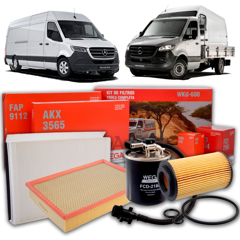 Kit Revisao Mercedez Sprinter 311 313 413 415 515 2.2 4 Cilindros 2012 A 2019