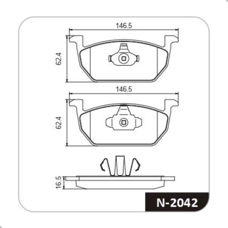 Pastilha Do Freio Dianteiro Polo Virtus 2018 A 2023 T-cross 2019 A 2023 Nivus 2020 A 2023