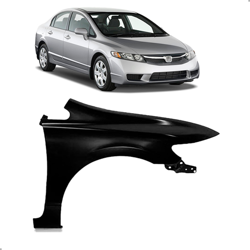 Paralama Civic 2007 A 2011 Lado Direito S/furo Bocal (r23824)