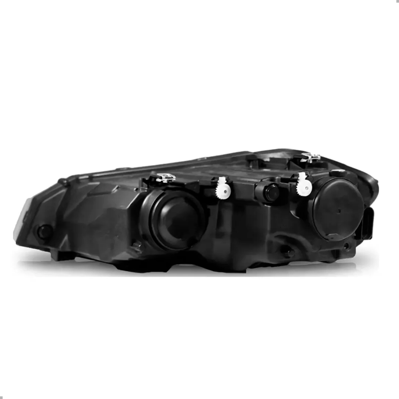 Farol Original Polo 2018 A 2022 Lado Direito Mascara Negra Friso Preto S/ Luz Posicao