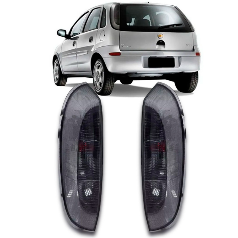 Lanterna Traseira Corsa Montana Hatch 2006 A 2012 Lado Direito Fume