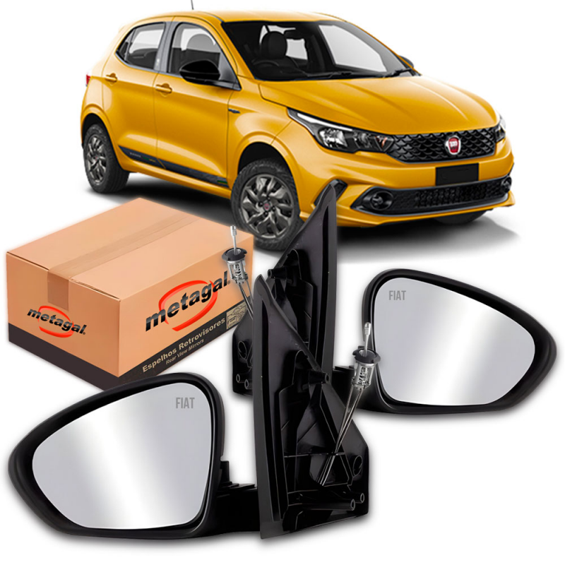Retrovisor Original Argo 2022 A 2024 Lado Esquerdo Controle Remoto