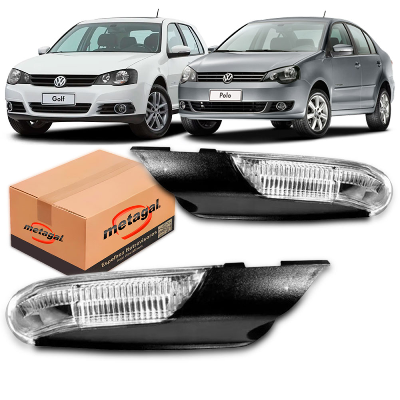 Lanterna Pisca Do Retrovisor Original Polo 2007 A 2014 Golf 2008 A 2014 Lado Direito