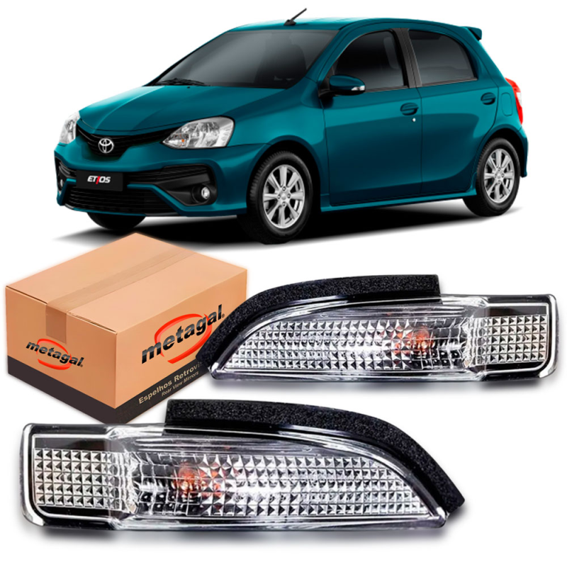 Lanterna Pisca Do Retrovisor Original Etios 2014 A 2020 Lado Esquerdo
