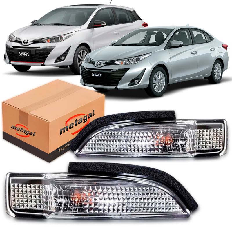 Lanterna Pisca Do Retrovisor Original Yaris 2018 A 2021 Lado Esquerdo