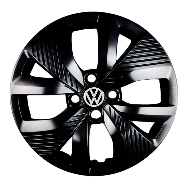 Calota Polo Track 2021 A 2024 Roda Aro 15 Preta