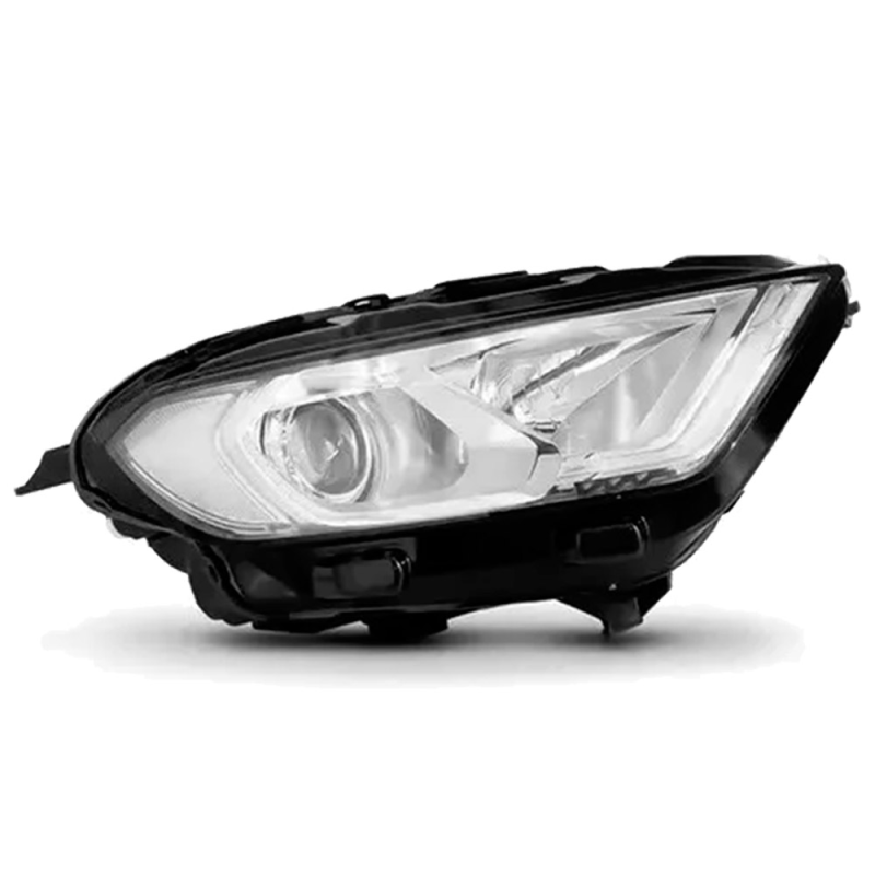 Farol Ecosport 2018 A 2021 Lado Esquerdo Manual C/ Projetor Xenon Com Led Cromado (r30619) (c060524)