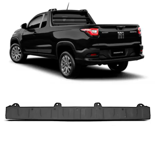 Parachoque Traseiro Strada 2021 A 2023 Central Preto Texturizado(c070213)