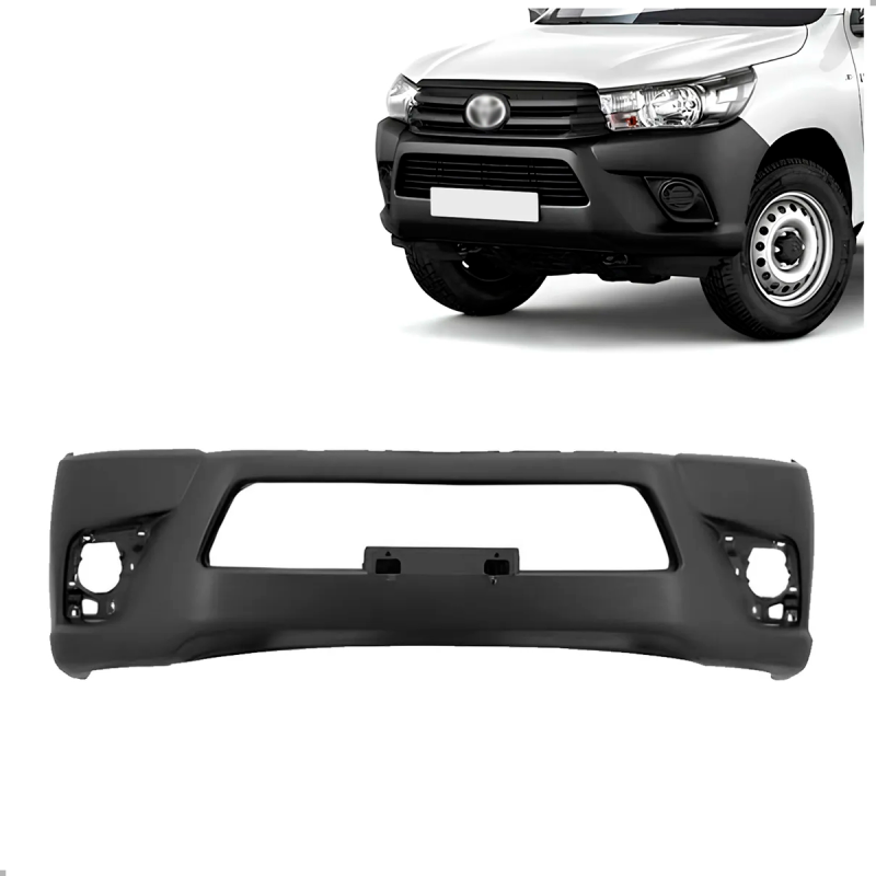 Parachoque Dianteiro Hilux Pickup 2016 A 2019 Cabine Simples Preto Texturizado (c062375)