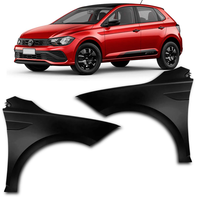 Paralama Polo Track 2018 A 2024 Lado Esquerdo Para Pintura (r28151)