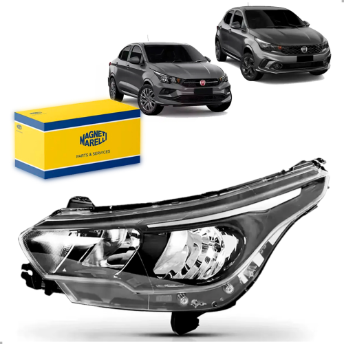 Farol Original Argo 2024 A 2025 Lado Esquerdo Sem Led
