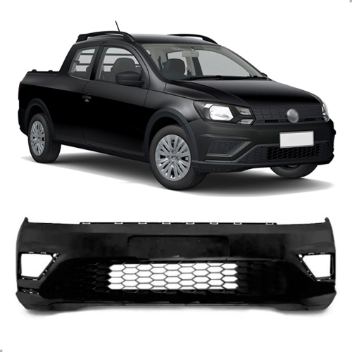 Parachoque Dianteiro Saveiro G7 2016 A 2022 Com Grade C/ Furo Pra Mold (r30794)