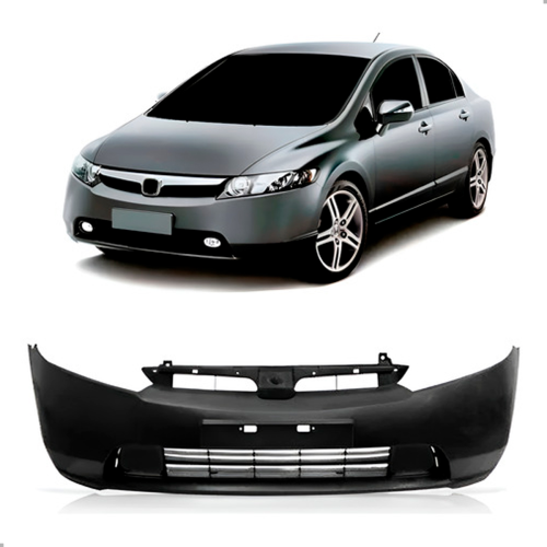 Parachoque Dianteiro Civic 2006 A 2008 Para Pintura S/ Ressalto De Placa Sem Furo (r21881)