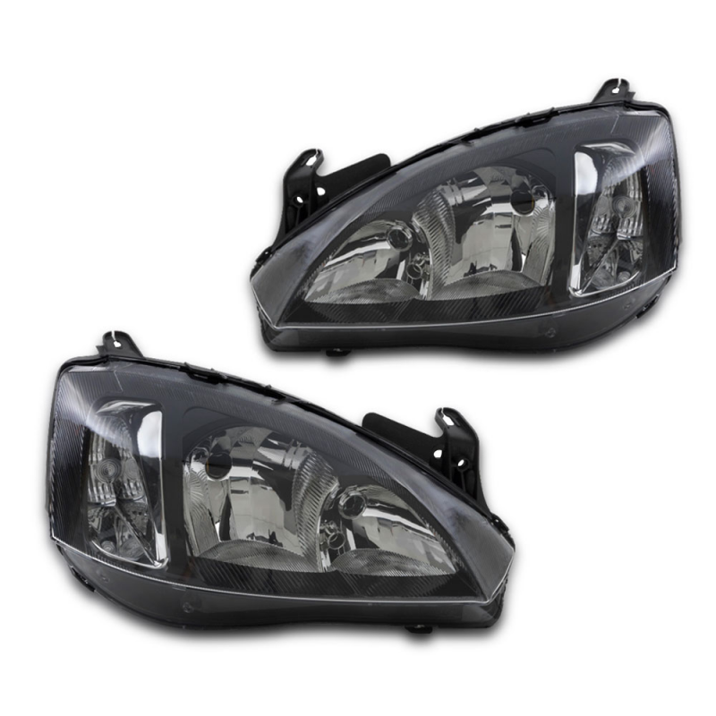 Farol Original Corsa 2003 A 2012 Montana 2003 A 2010 Lado Esquerdo Negro  Regulador Eletrico