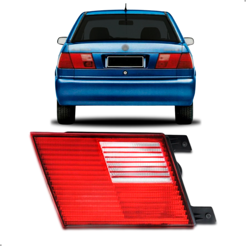 Lanterna Traseira Santana 1998 A 2006 Lado Esquerdo Rubi Tampa Plastico