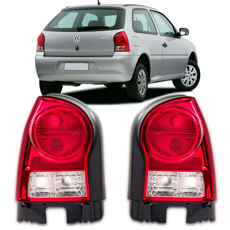 Lanterna Traseira Gol G4 2006 A 2008 Lado Esquerdo Bicolor