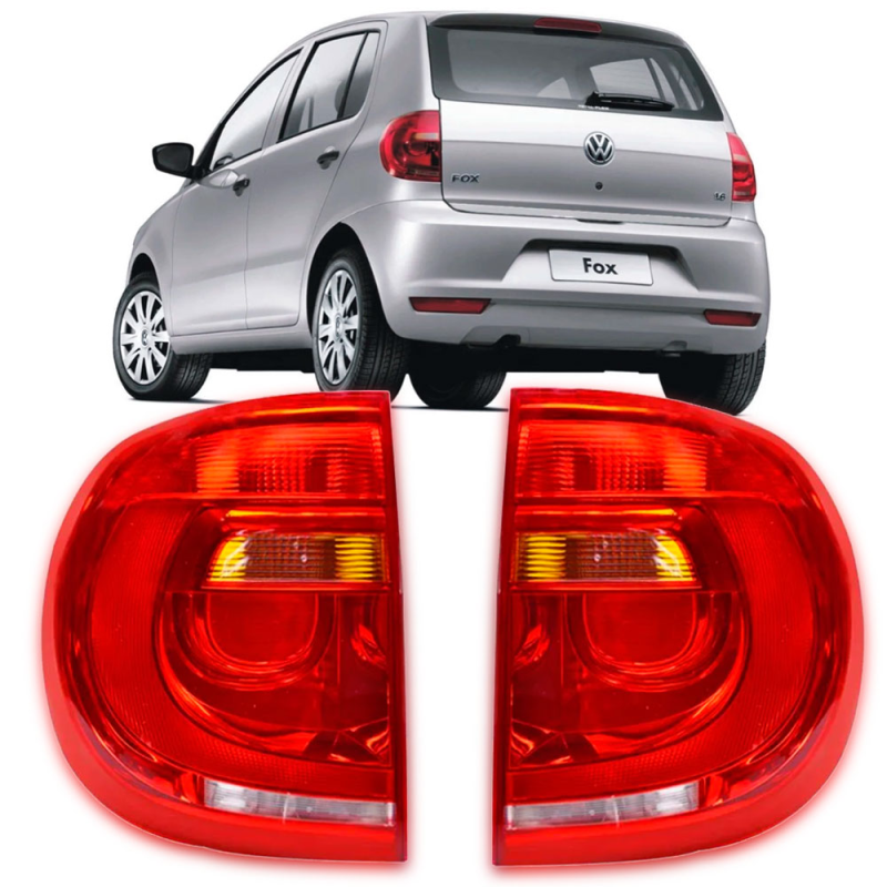 Lanterna Traseira Fox Crossfox 2010 A 2014 Lado Direito Rubi Plastico