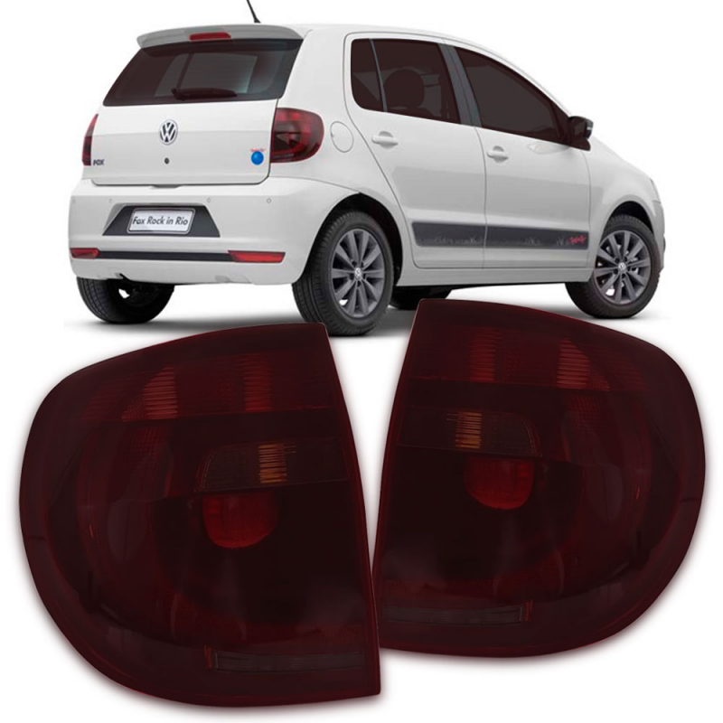 Lanterna Traseira Fox Crossfox 2010 A 2014 Lado Direito Fume Plastico