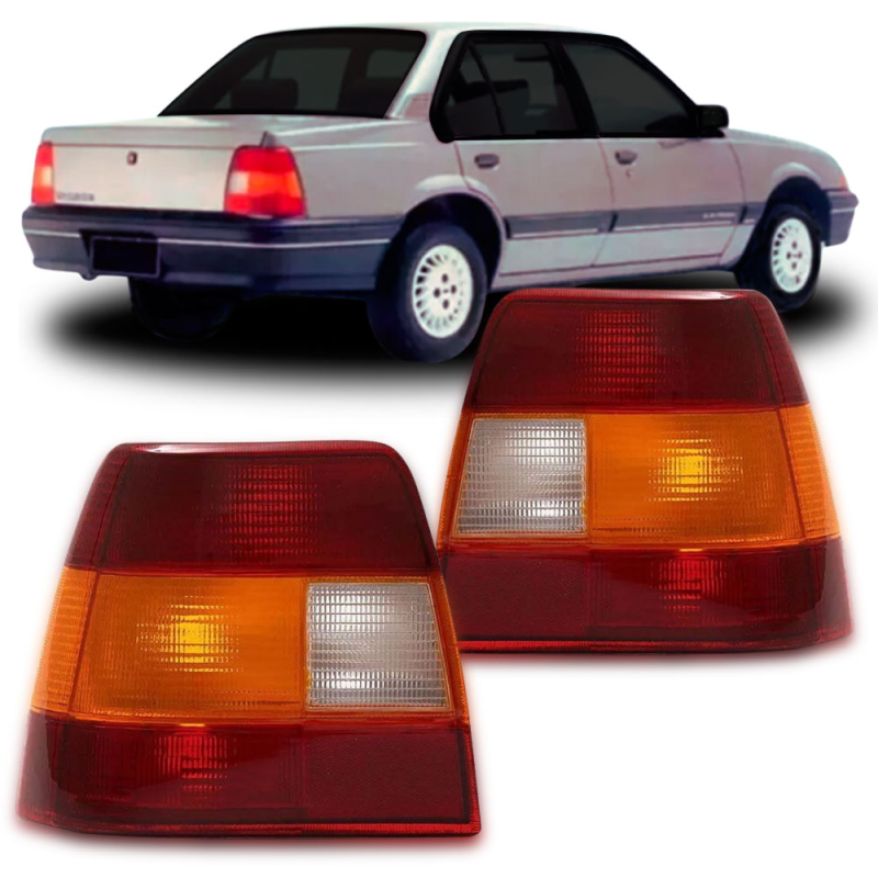 Lanterna Traseira Monza 1991 A 1996 Lado Esquerdo Ambar Plastico