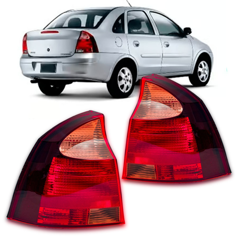 Lanterna Traseira Corsa Sedan 2003 A 2011 Lado Direito Re Rosa