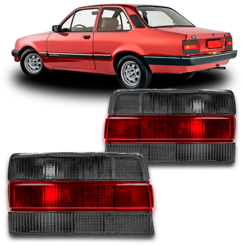Lanterna Traseira Chevette 1987 A 1993 Lado Direito Fume