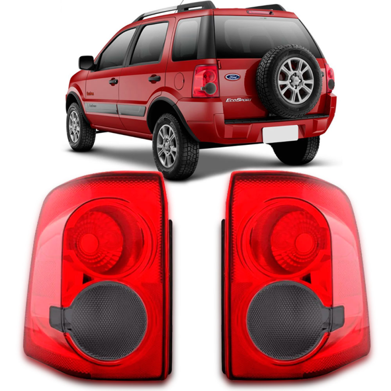 Lanterna Traseira Ecosport 2008 A 2012 Lado Direito Fume