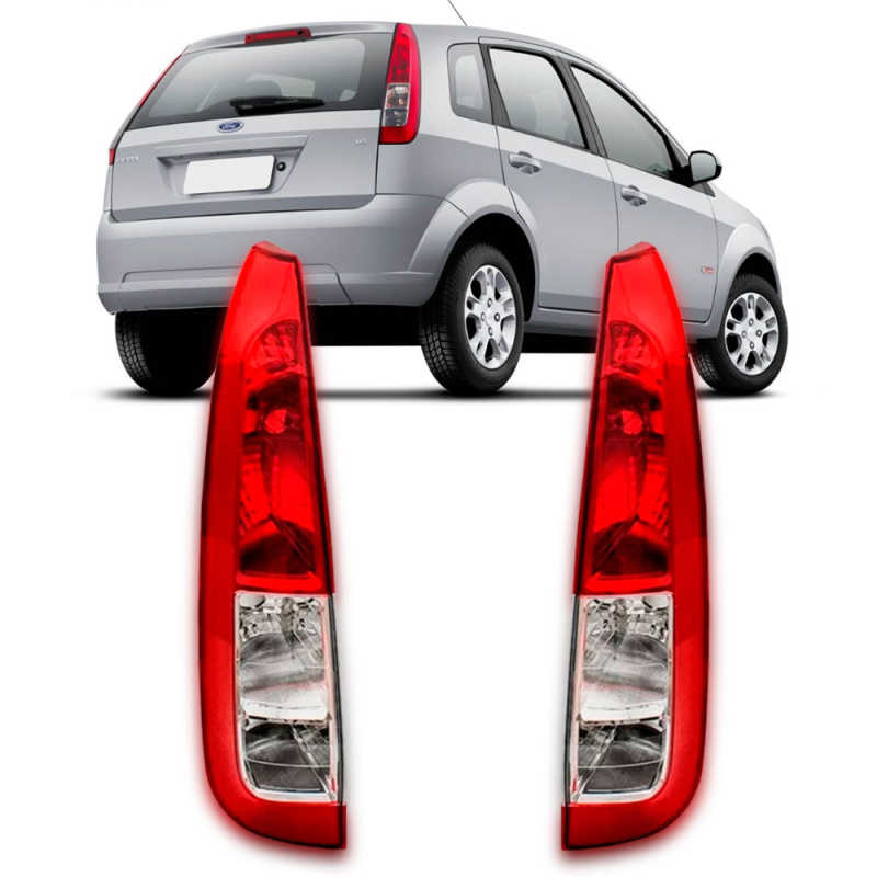 Lanterna Traseira Fiesta Hatch 2018 A 2014 Lado Direito Cristal