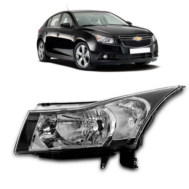 Farol Original Cruze 2011 2012 2013 2014 Esquerdo Recuperado