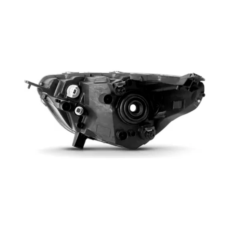 Farol Original Ka 2019 A 2022 Lado Direito Mascara Negra Mold. Cromada Recuperado