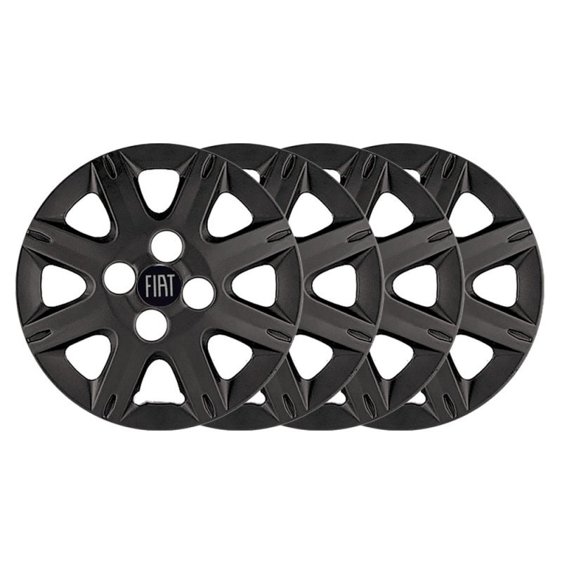 Calota Uno 2004 A 2012 Preto Fosco Aro 13