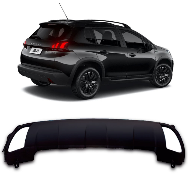 Moldura Do Parachoque Traseiro Original Peugeot 2008 2020 A 2024 Para Pintura