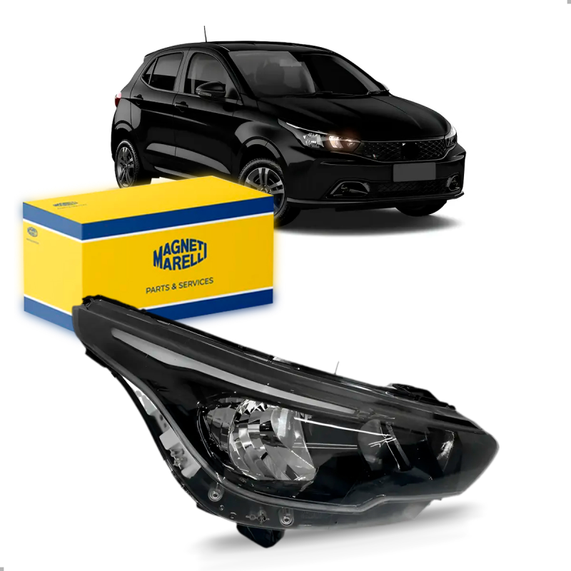 Farol Original Argo 2024 A 2025 Lado Direito Com Led