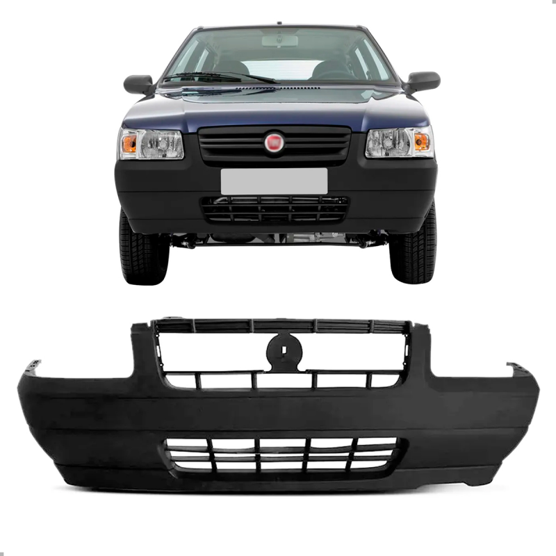 Parachoque Dianteiro Uno Way 2006 A 2008 Preto Texturizado (c062477)