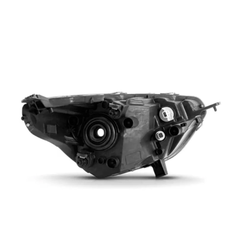 Farol Ka 2019 A 2022 Lado Esquerdo Mascara Negra Mold. Cromada