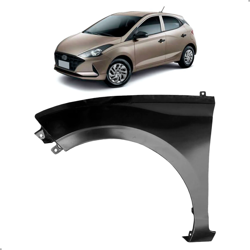 Paralama Hb20 Hb20s 2020 A 2022 Lado Esquerdo Para Pintura