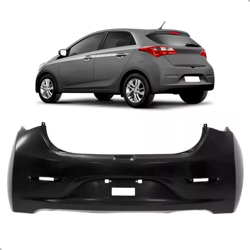 Parachoque Traseiro Original Hb20 Hatch 2012 A 2015 Para Pintura