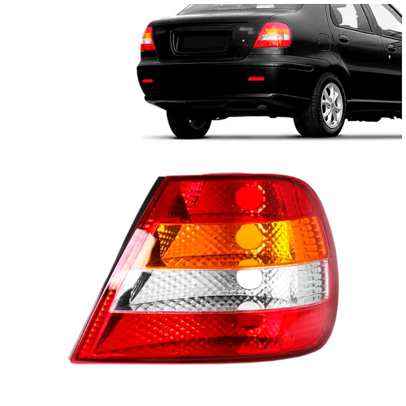 Lanterna Traseira Siena 2001 A 2004 Lado Direito Ambar