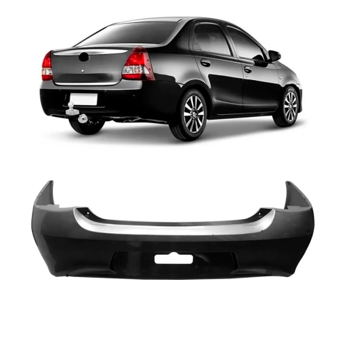 Parachoque Traseiro Etios Sedan 2017 A 2021 Para Pintura
