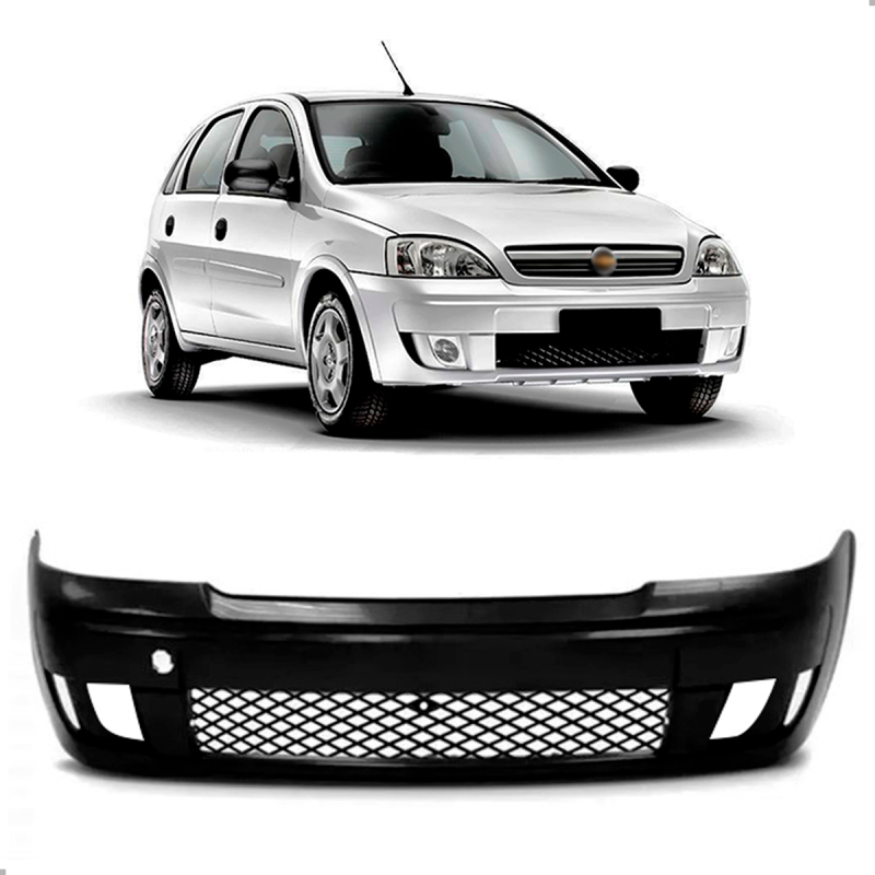 Parachoque Dianteiro Corsa Montana Sport 2008 A 2012 C/ Grade C/ Furo (r28961)