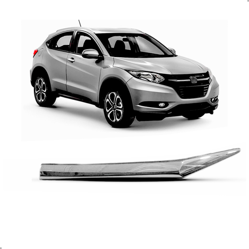 Moldura Da Grade Do Radiador Hrv 2015 A 2018 Cromado Lado Esquerdo (r24903)